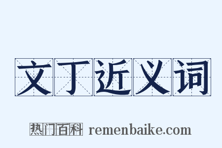 文丁近义词是什么意思的图片